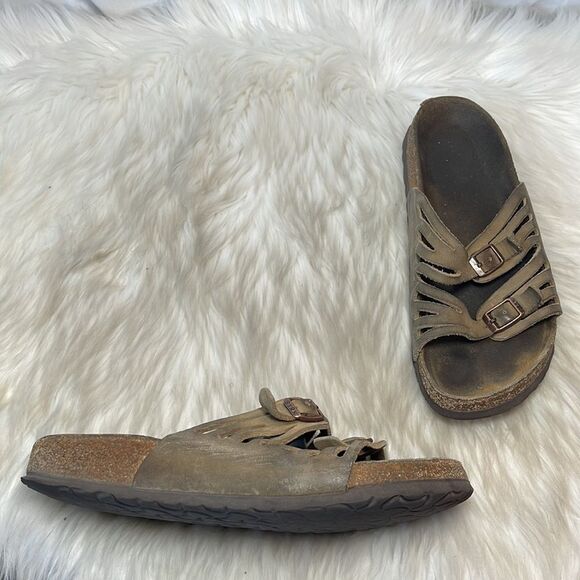 Birkenstock Granada Oiled Leather Strappy Sandals Sz 40/9-9.5 - Picture 1 of 8